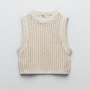 Zara knit crop top